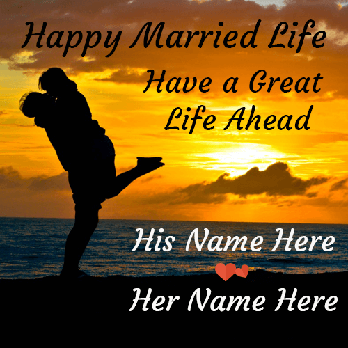 Happy Married Life Wishes online