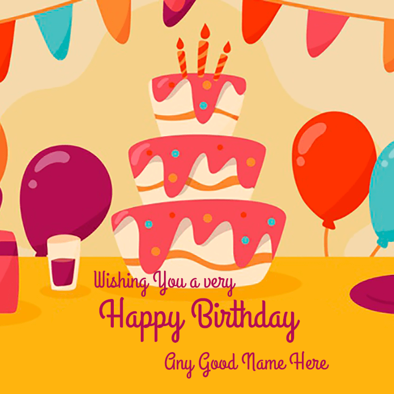 Birthday eCard Greetings Open Now Cake Image