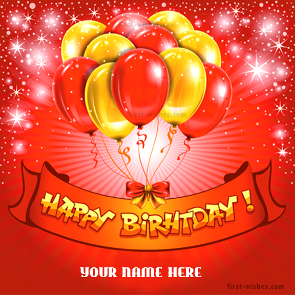 Happy Birthday Wishes Image Ballon For Friends