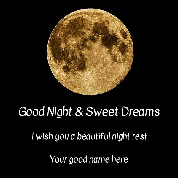 Good Night Moon Images Wishes with Love Dream