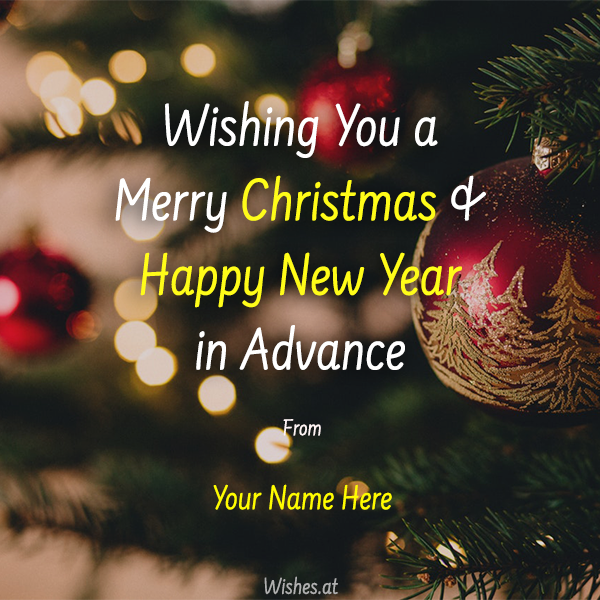 Advance Christmas & New year Image Wishes