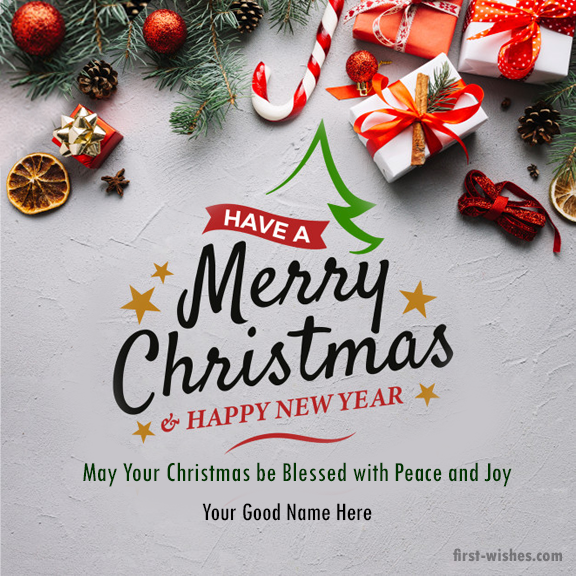 Christmas Wishes Greeting Card GIF Image