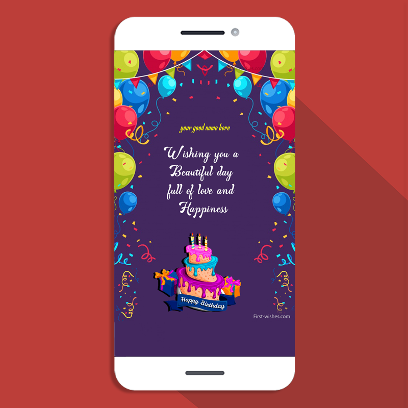 Birthday Whatsapp Status Image with Name