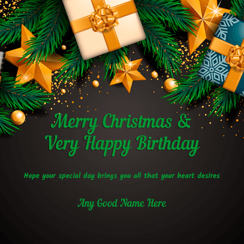 Happy Birthday And Merry Christmas Messages - Kids Birthday Party