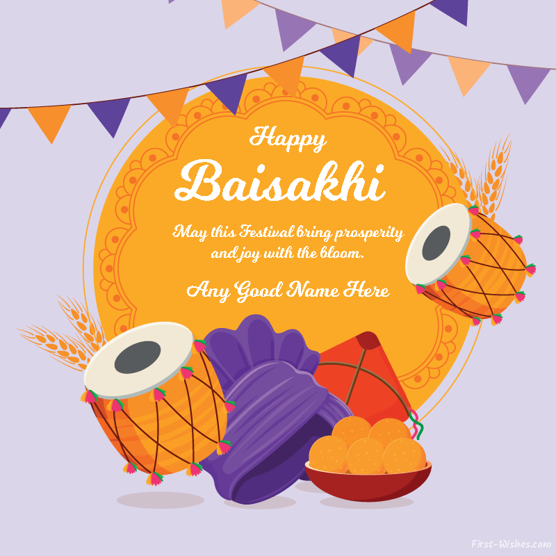 Happy Baisakhi Festival Wishes Greetings Status
