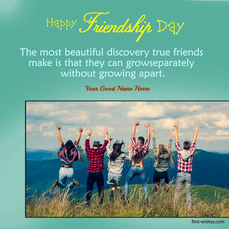 Simple Friendship Day Greeting Card Image