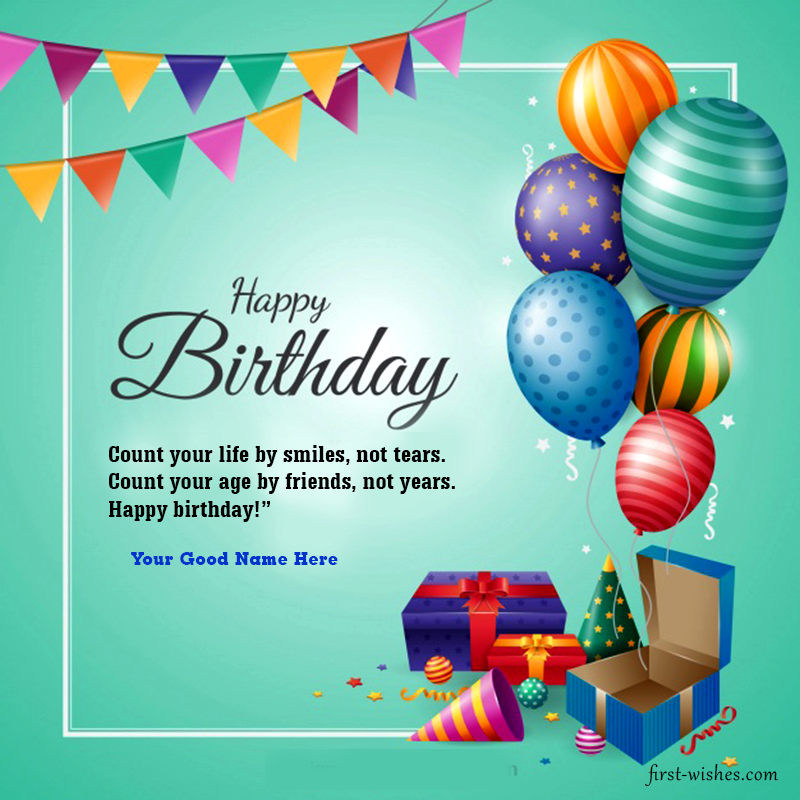 Birthday Wishes Images with Name Free Edit