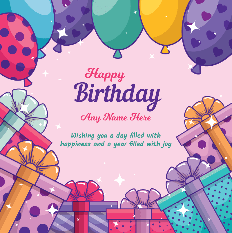 Online Birthday Greeting Card Maker with Name