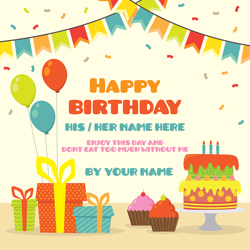 Happy Birthday Wishes Image With Name for Friends