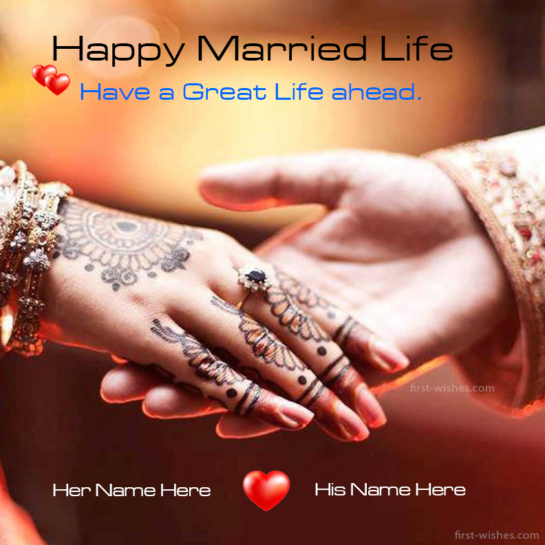 happy wedded life messages