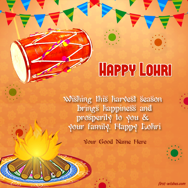 Happy Lohri Wishes Image Wishes & GIF Link
